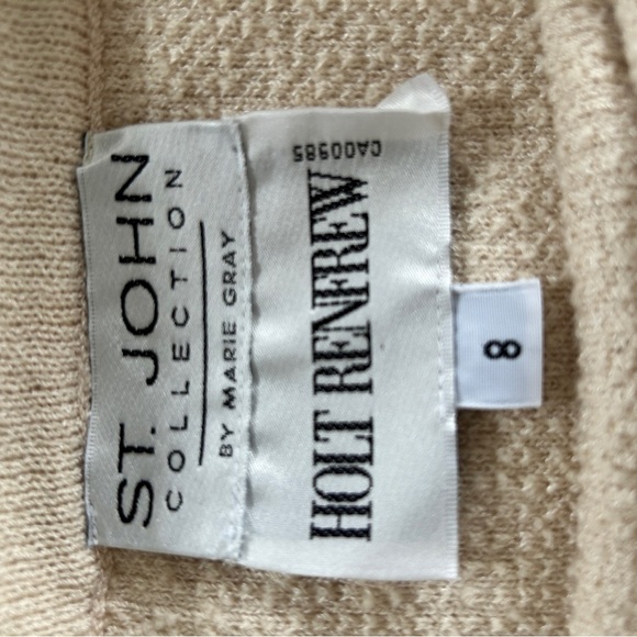 St. John Collection Skirt Size 8 Knit Old Money Career Office Preppy *READ* - Picture 5 of 8